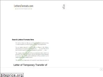 lettersformats.com