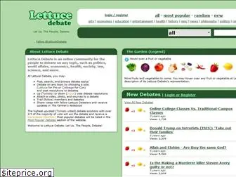 lettucedebate.com