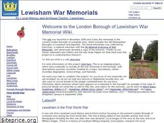 lewishamwarmemorials.wikidot.com