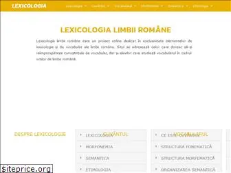 lexicologialimbiiromane.ro