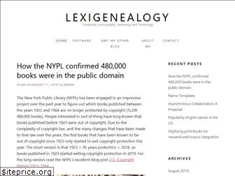 lexigenealogy.com