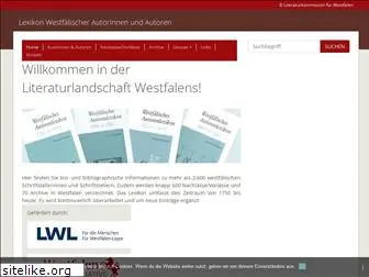 lexikon-westfaelischer-autorinnen-und-autoren.de