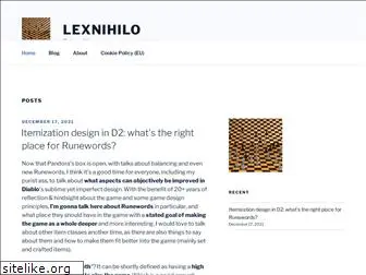 lexnihilo.net