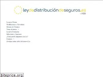 leydedistribuciondeseguros.es