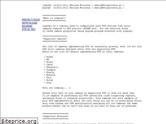 libptp.sf.net