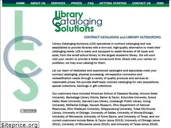 librarycatalogingsolutions.com