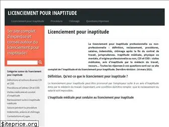 licenciementpourinaptitude.fr