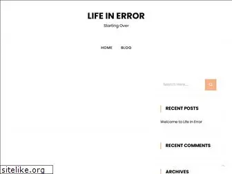 lifeinerror.com