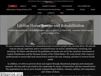 lifelinehorserescue.org