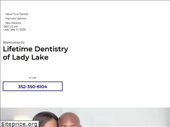 lifetimedentistryladylake.com