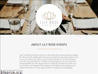 lilyroseevents.com