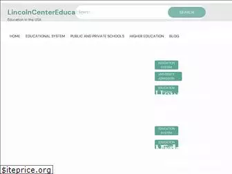 lincolncentereducation.org