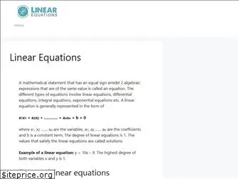 linearequations.org