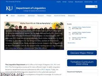 linguistics.ku.edu