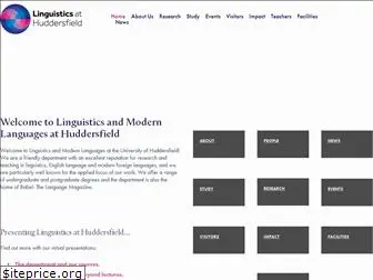 linguisticsathuddersfield.com