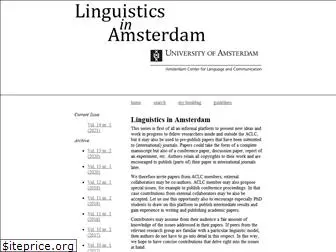 linguisticsinamsterdam.nl