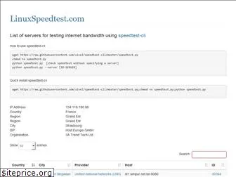 linuxspeedtest.com