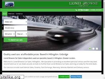 lionelbrownecarsales.co.uk