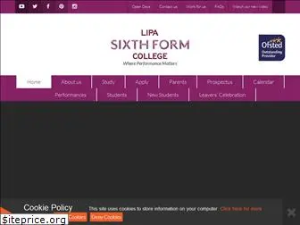 lipasixthformcollege.org