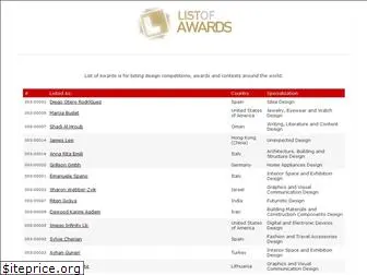 list-of-awards.com