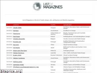 list-of-magazines.com
