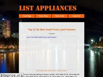 listappliances.com