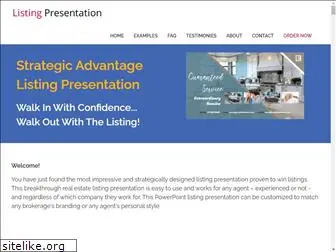 listingpresentationforagents.com