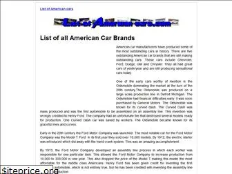 listofamericancars.com