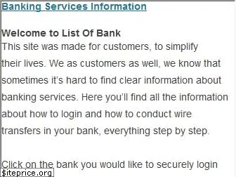 listofbank.com