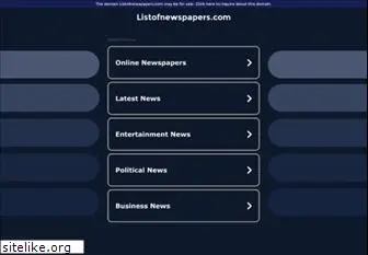 listofnewspapers.com