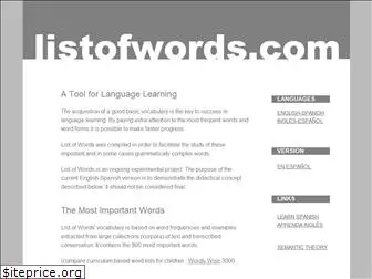 listofwords.com