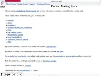 lists.debian.org