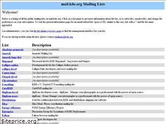 lists.kde.org