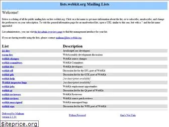 lists.webkit.org