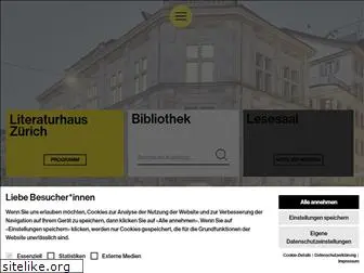 literaturhaus.ch