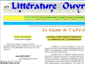 litteratureouvriere.fr