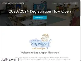 littleaspenplayschool.com