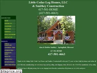 littlecedarloghomes.com