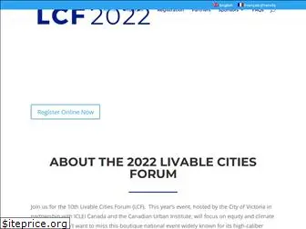 livablecitiesforum.com