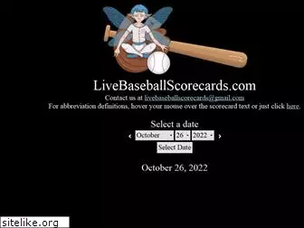 livebaseballscorecards.com