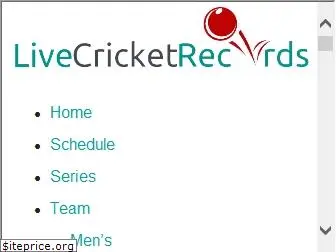 livecricketrecords.com