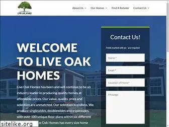 liveoakmanufacturedhomes.com