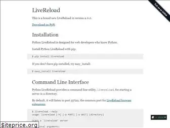 livereload.readthedocs.io