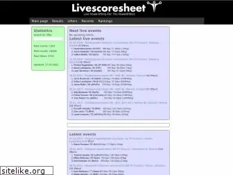 livescoresheet.com