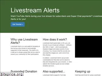 livestreamalerts.com