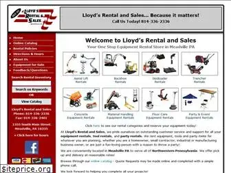 lloydsrental.com