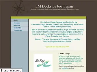 lmdocksideboatrepair.com