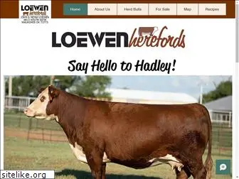 loewenherefords.com