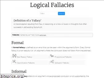 logicalfallacies.org