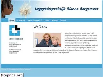 logopedieriannebergervoet.nl